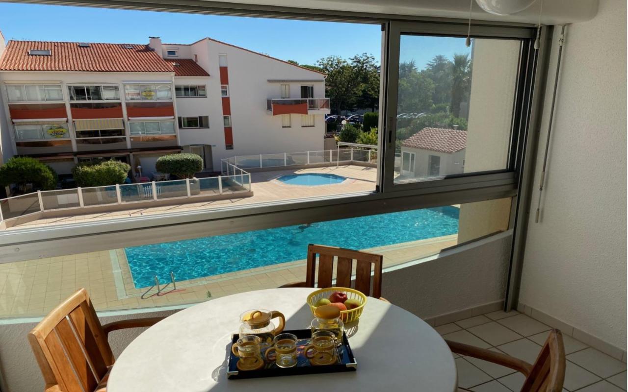 Argeles Plage Studio Piscine Park. Privatif Dans Res. Securisee מראה חיצוני תמונה